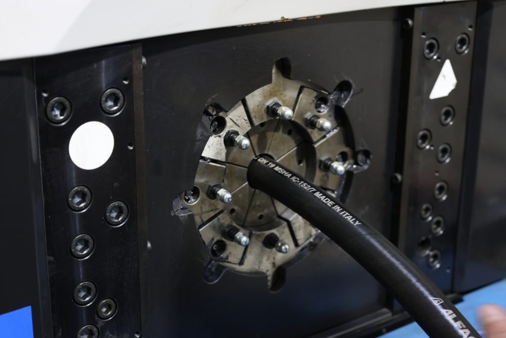 Pressmaschine Detail